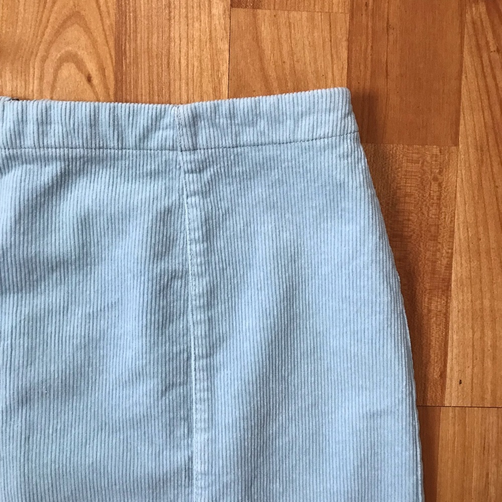 SOLD Blue corduroy skirt - Picture 2 of 3